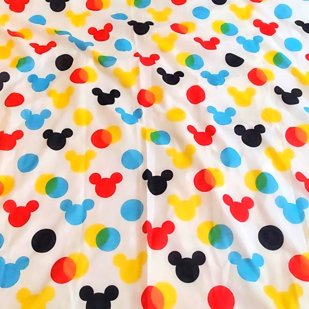 Mickey Mouse Shower Curtain Jumping Beans by Kohls 71x70-12 ring-bold colors